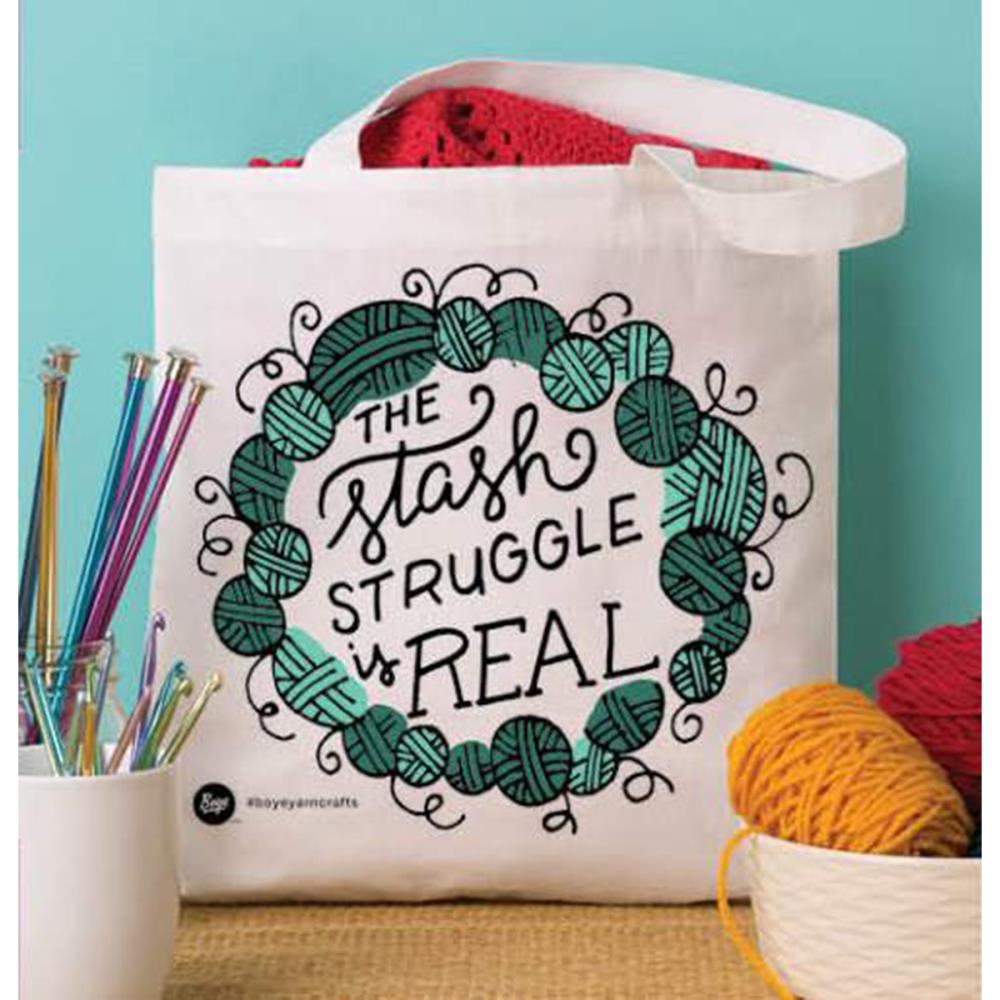 Boye Tote Bag 13.5"X13.75" - Struggle